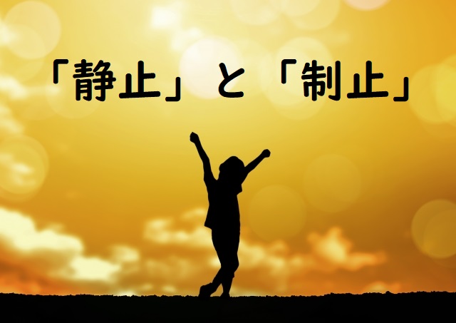 せいしを振り切る 静止 制止 正しい漢字はどっち 論文 小論文の書き方