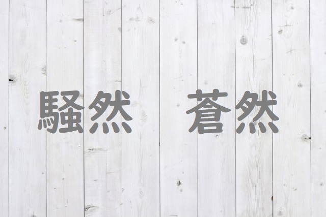 急報に一時そうぜんとなった 「騒然」「蒼然」正しい漢字はどっち? | 論文・小論文の書き方