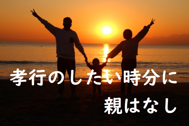 「孝行のしたい時分に親はなし」の意味と例文 | 論文・小論文の書き方